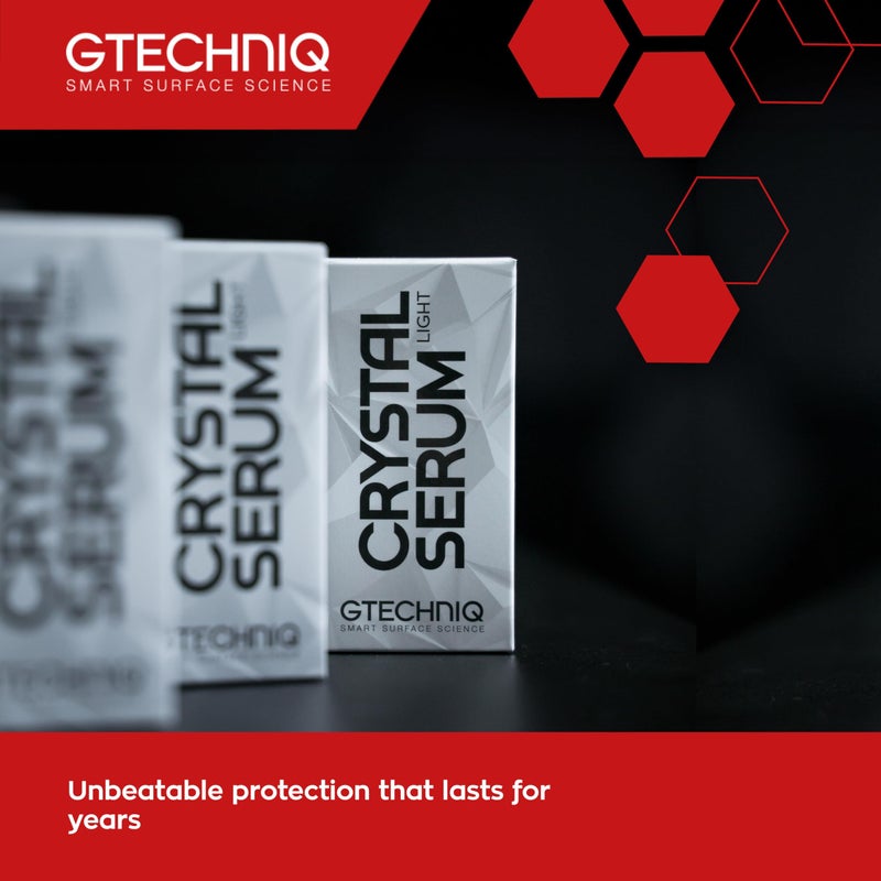 Gtechniq Crystal Serum Light Ceramic Coating for Cars, Protect Car Paintwork, High Shine, Easy to Apply, 50ml (Sufficient for 1 Med-Large Car)-3-5 Years Durability - Image 3